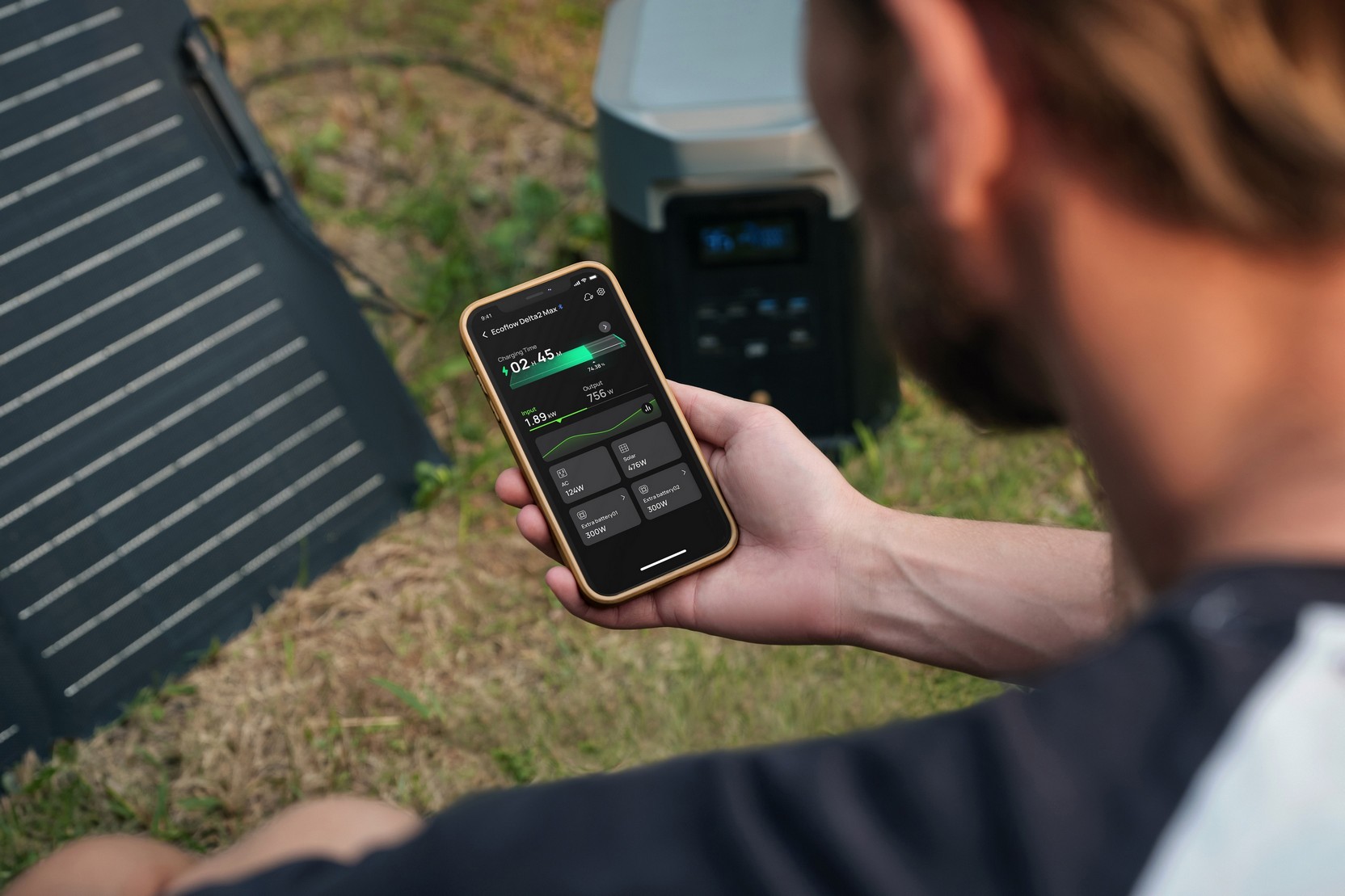 delta 2 max ecoflow batterie 220V solaire app